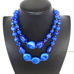 Chunky blue necklace